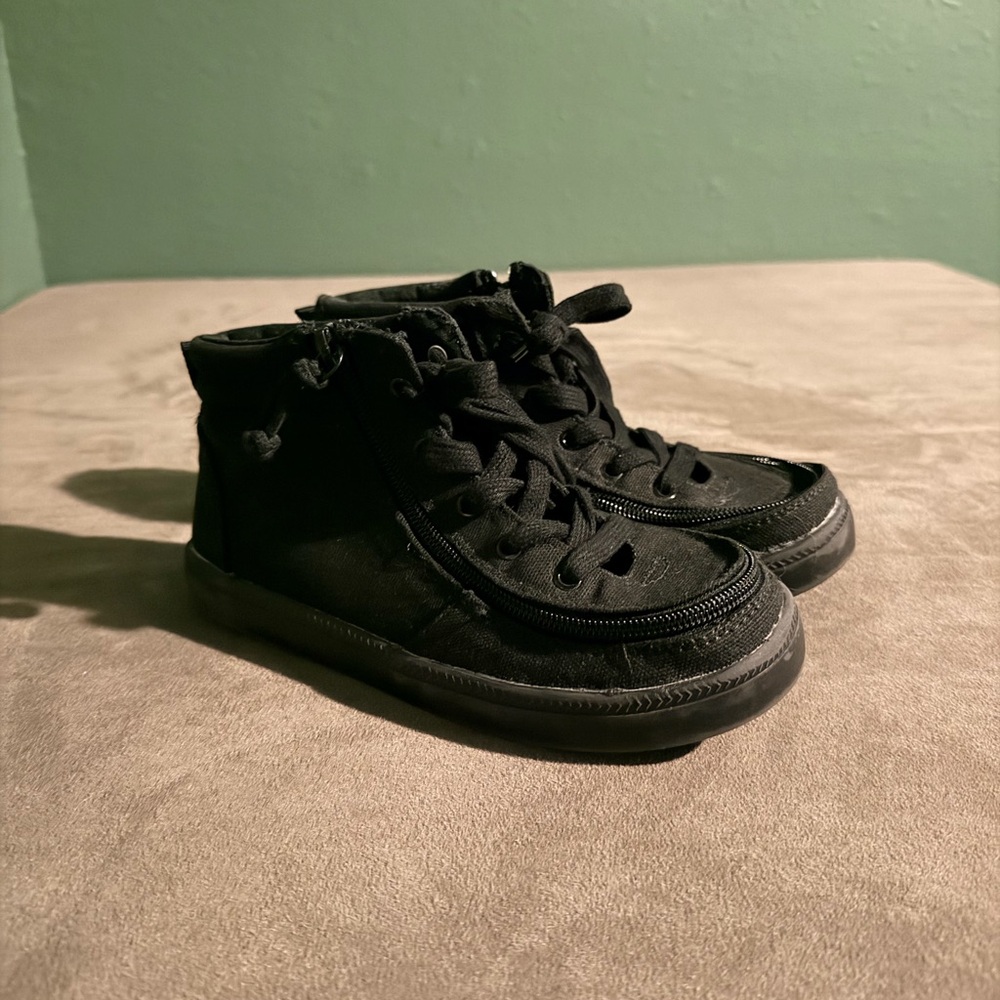 Kids Black High-Top Billy Sneakers